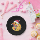 かわいいダックのクリスマス ペーパープレート (パーティー)
