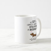 かわいいダックスフントのコーヒー茶マグ コーヒーマグカップ (正面右)