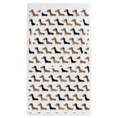 かわいいダックスフントのダックスフントのギフトバッグ スモールペーパーバッグ (裏面)