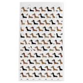 かわいいダックスフントのダックスフントのギフトバッグ スモールペーパーバッグ (正面)