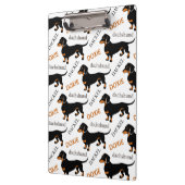 かわいいダックスフントのDoxie犬パターン クリップボード (左)