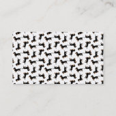 かわいいダックスフントパターン 名刺 (裏面)