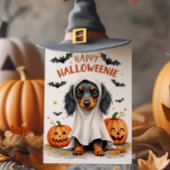 かわいいダックスフント ハロウィン カード