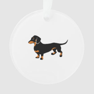 かわいいダックスフント- Doxie犬 オーナメント