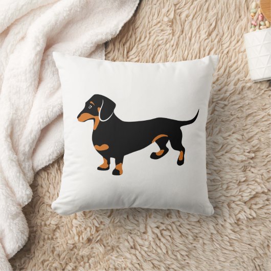 かわいいダックスフント- Doxie犬 クッション (ブランケット)