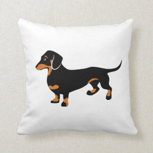 かわいいダックスフント- Doxie犬 クッション