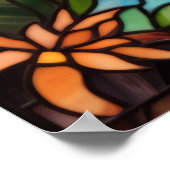 かわいいダックスフンドの肖像 ポスター (角)