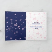 かわいいダックスフンド犬とバレンタイン恋愛 シーズンカード (内部)