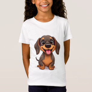かわいいダックスフンド Tシャツ