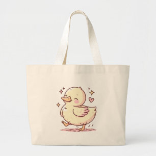 かわいいダックトートバッグ – かわいいお洒落デザイン ラージトートバッグ