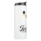 かわいいダック舌「深刻になるにはかわいい」。 タンブラー (回転左)