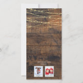 かわいいダッシュトナカイのアイコン2 – 写真ホリデーカード (裏面)