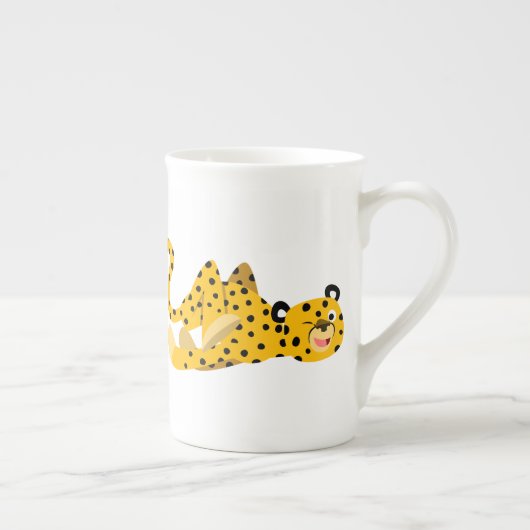 かわいいダッシュマンガのチーズ ボーンチャイナマグカップ (右)