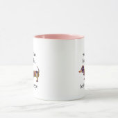 かわいいダッシュントソーセージ犬おもしろいことわざマグ マグカップ (中央)