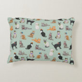かわいいダッパー猫ちゃん猫パターン アクセントクッション (裏面)