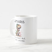 かわいいダディサウルス 父の日 コーヒーマグカップ (正面左)