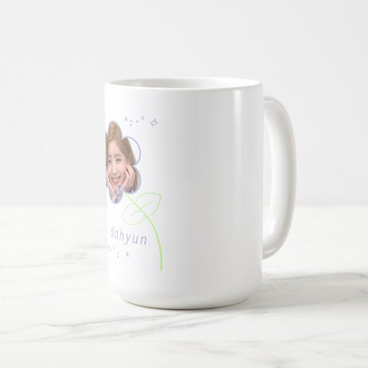かわいいダヒョン·クポップが2度10代の美しく コーヒーマグカップ (正面右)