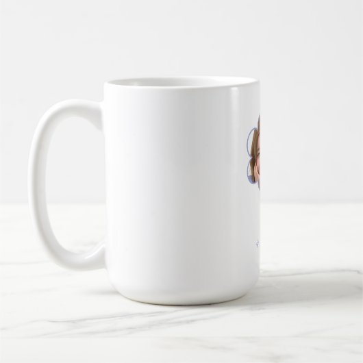 かわいいダヒョン·クポップが2度10代の美しく コーヒーマグカップ (左)