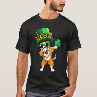 かわいいダビングコーギーダブシャムロック聖パトリックの日 Tシャツ
