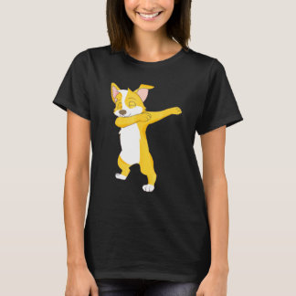かわいいダビングコーギー犬ダブ Tシャツ