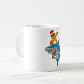 かわいいダビングジンジャーブレッドマンダブシャークバスケットボール コーヒーマグカップ (正面左)