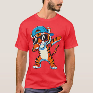 かわいいダビングタイガー男子ノッタラー少年野生のネコ科動物 fr tシャツ