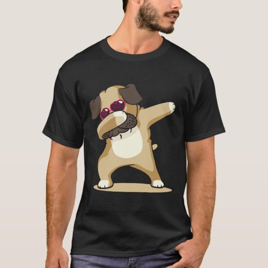 かわいいダビングパグクラシック 731 Tシャツ (正面)