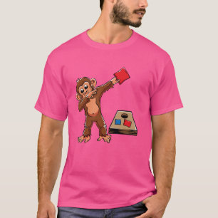 かわいいダビングモンキービールーホール男子誕生日女子C Tシャツ