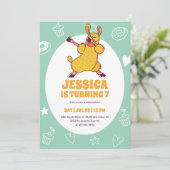 かわいいダビングラマ漫画子供の誕生日 招待状 (スタンド正面)