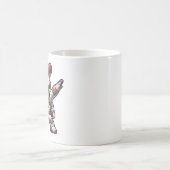 かわいいダビング宇宙飛行士カウボーイ宇宙ハロウィーン コーヒーマグカップ (中央)