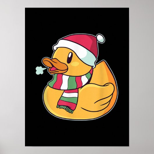 かわいいダブダッククリスマス ポスター (正面)