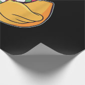 かわいいダブダッククリスマス ラッピングペーパー (角)