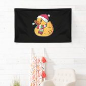 かわいいダブダッククリスマス 横断幕 (インサイチュ)