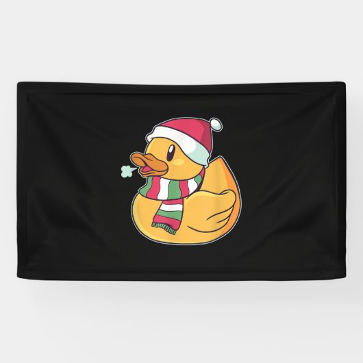 かわいいダブダッククリスマス 横断幕 (横)