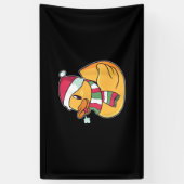 かわいいダブダッククリスマス 横断幕 (縦)