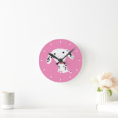 かわいいダルマチアンパピーカワイルベビーアニマルデザイン ラウンド壁時計 (ホーム)