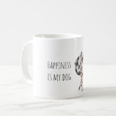 かわいいダルメシアンの子犬 コーヒーマグカップ (正面左)