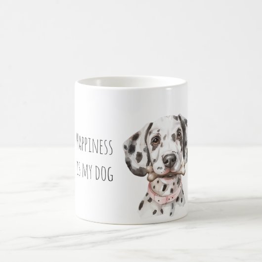 かわいいダルメシアンの子犬 コーヒーマグカップ (中央)