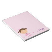 かわいいダンサーバレリーナガールメモ帳 ノートパッド (アングル)