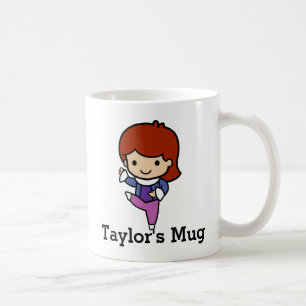 かわいいダンサー、ジャズ/バレエ コーヒーマグカップ