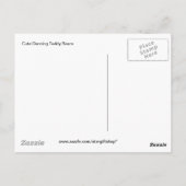 かわいいダンスをするテディベア ポストカード (裏面)