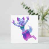 かわいいダンス誕生祝い 招待状 (スタンド正面)