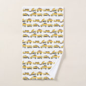 かわいいダンプトラック建築トラックボーイズ バスタオルセット (ハンドタオル)