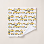 かわいいダンプトラック建築トラックボーイズ バスタオルセット (ウォッシュタオル)