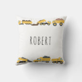 かわいいダンプトラック建築トラック クッション (裏面)