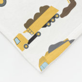 かわいいダンプトラック建築トラック フリースブランケット (角)