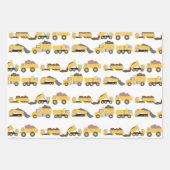 かわいいダンプトラック建築トラック ラッピングペーパーシート (正面2)