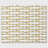 かわいいダンプトラック建築トラック ラッピングペーパー (フラット)