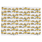 かわいいダンプトラック建築トラック ラージペーパーバッグ (裏面)