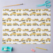 かわいいダンプトラック建築トラック 薄葉紙 (クラフト)